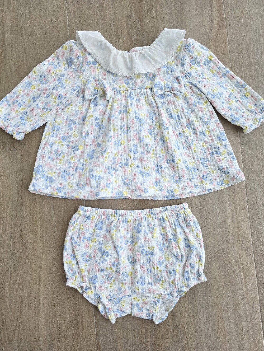 Janie and Jack Baby Floral Bloomer Set 🌸 6-12M Boutique Outfit